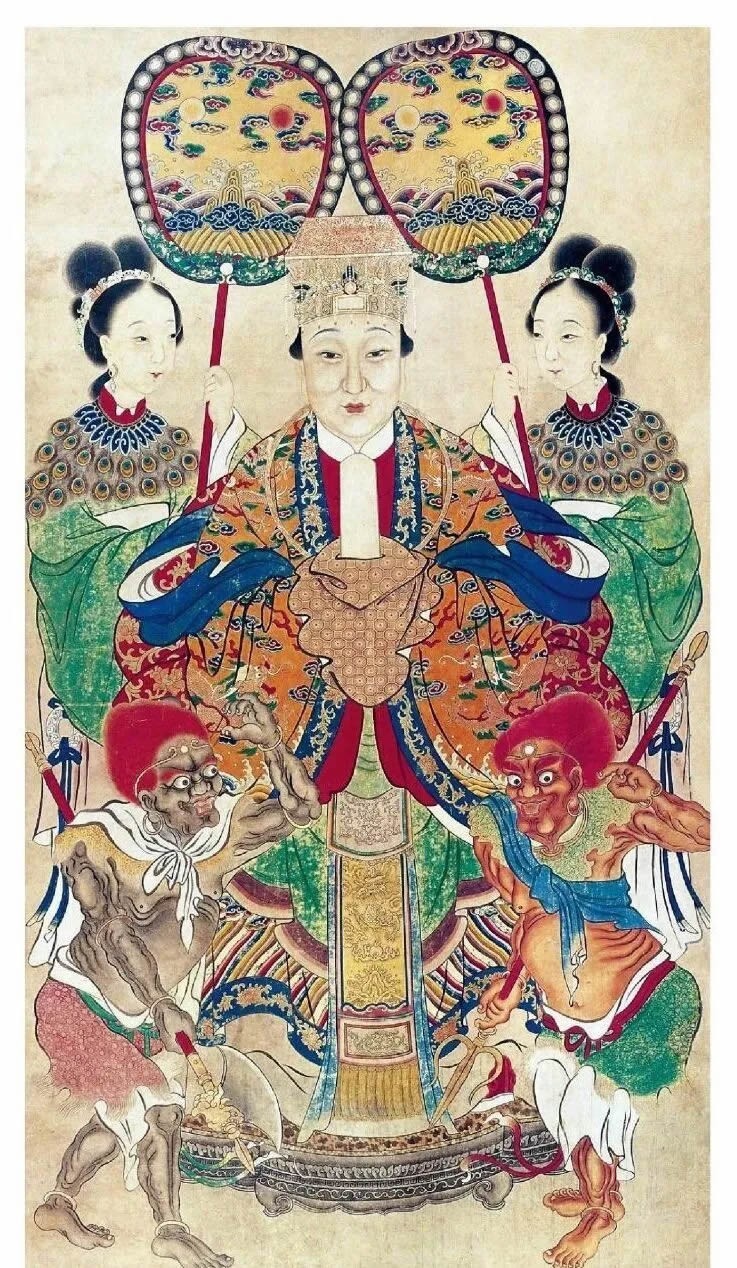 清代媽祖立軸繪像