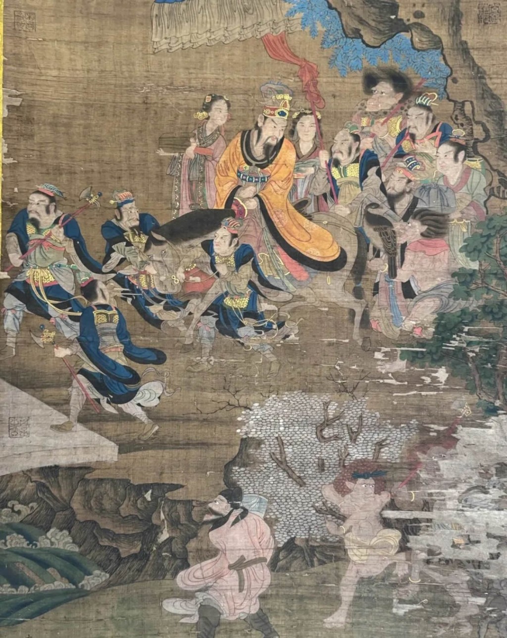 東晉顧恺之《地官圖》精品絹本