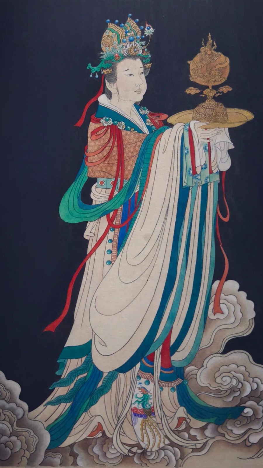 臨 永樂宮朝元圖 奉爐玉女圖