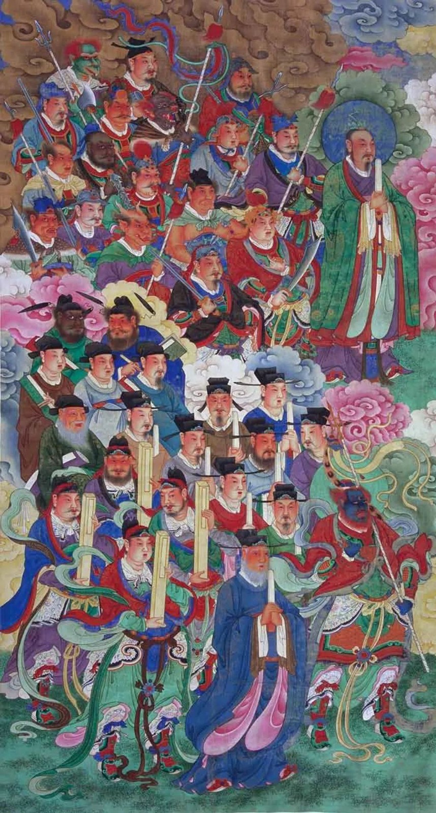 明代諸神朝元圖（右）